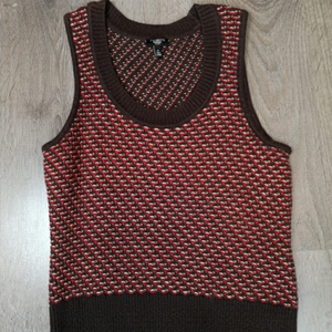 Vintage Retro-Preppy Knit Sweater Vest